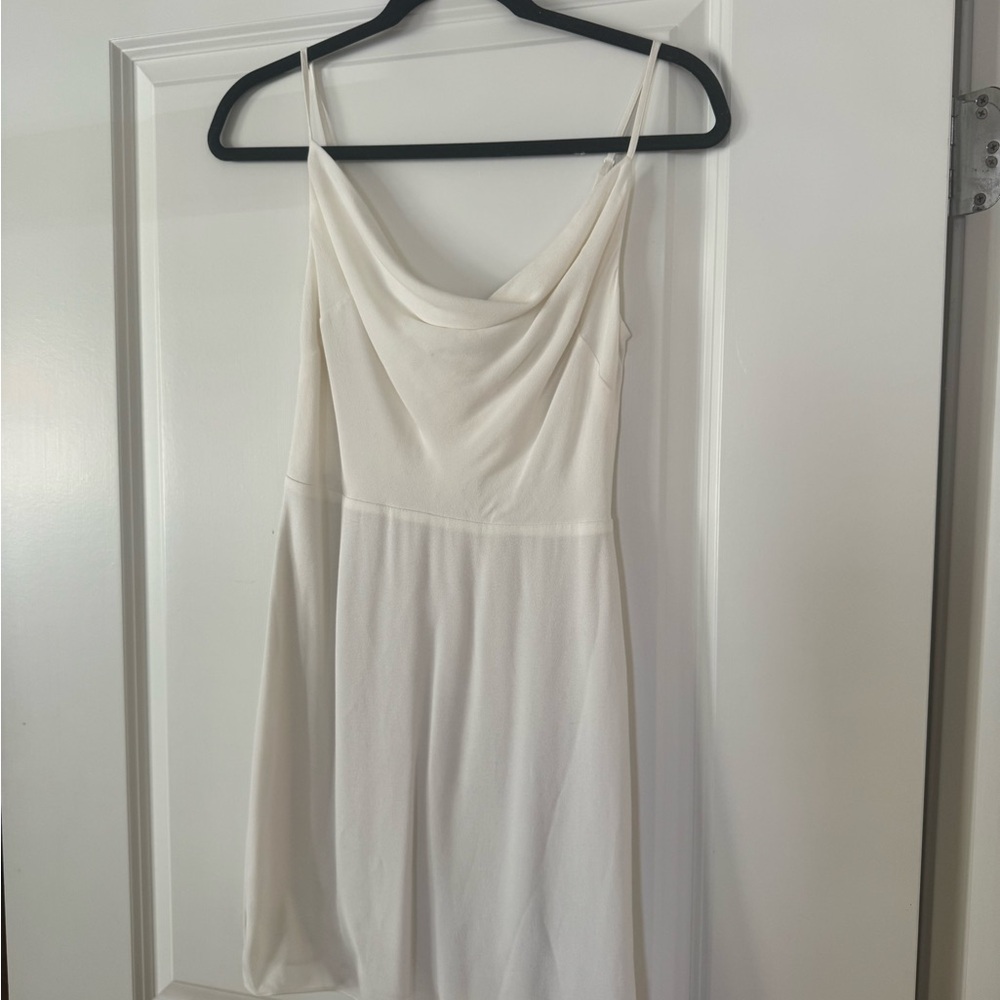 Aritzia Sunday Best Cream Textured Dress